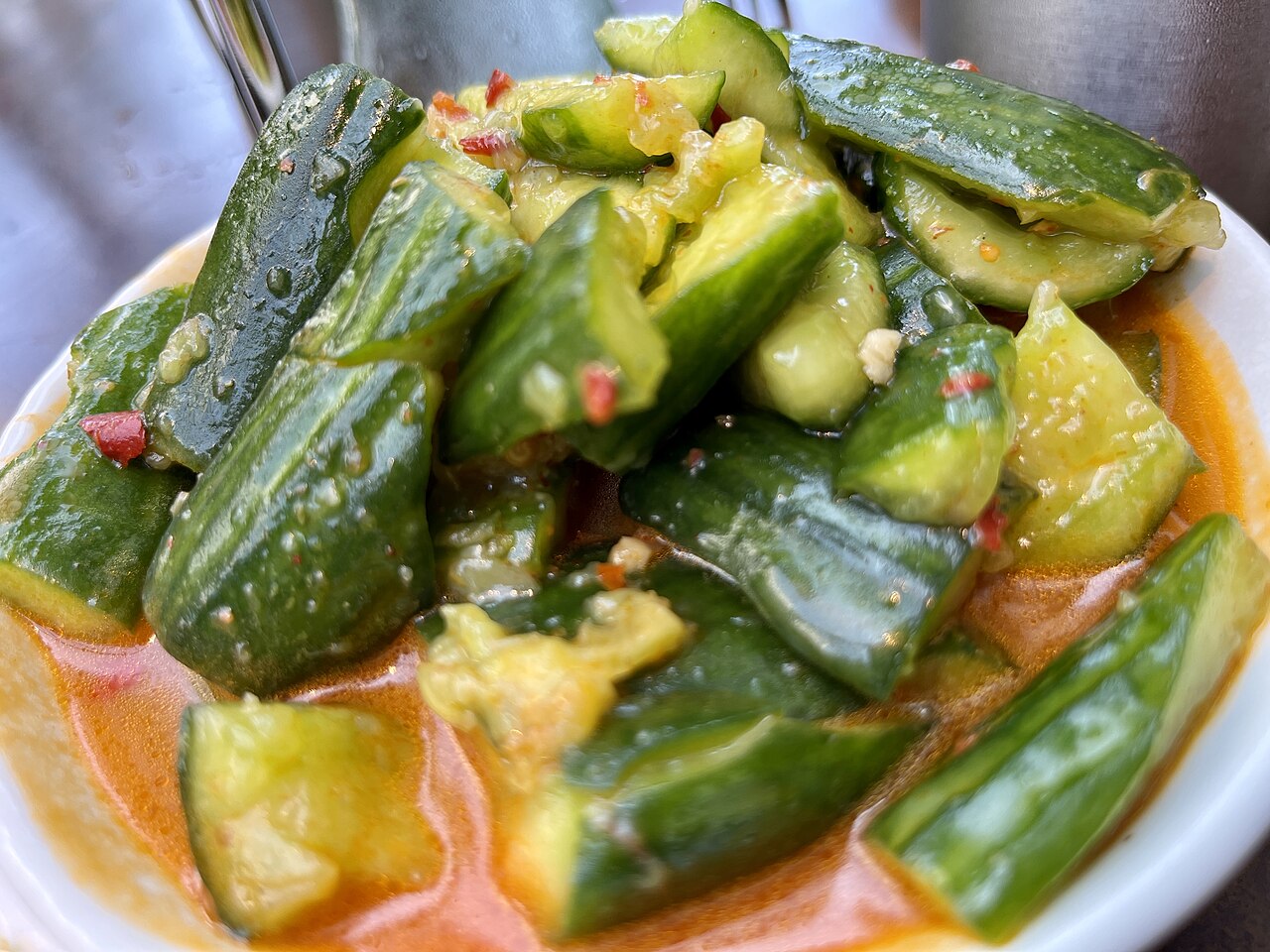Smashed Cucumber Salad